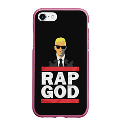 Чехол iPhone 7/8 матовый Rap God Eminem, цвет: 3D-малиновый