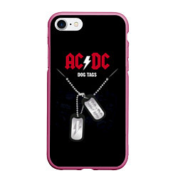 Чехол iPhone 7/8 матовый AC/DC: Dog Tags