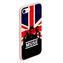 Чехол iPhone 7/8 матовый Muse UK, цвет: 3D-светло-розовый — фото 2