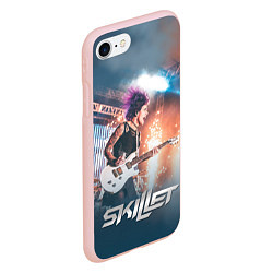 Чехол iPhone 7/8 матовый Skillet: Korey Cooper, цвет: 3D-светло-розовый — фото 2