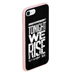Чехол iPhone 7/8 матовый Skillet: We Rise, цвет: 3D-светло-розовый — фото 2