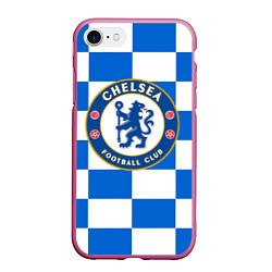 Чехол iPhone 7/8 матовый FC Chelsea: Grid