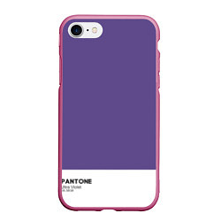 Чехол iPhone 7/8 матовый Pantone: Ultra Violet, цвет: 3D-малиновый