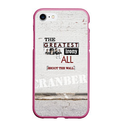 Чехол iPhone 7/8 матовый The Cranberries: Shoot The Wall, цвет: 3D-малиновый