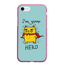 Чехол iPhone 7/8 матовый I'm your Hero