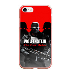 Чехол iPhone 7/8 матовый Wolfenstein: The New Order, цвет: 3D-светло-розовый