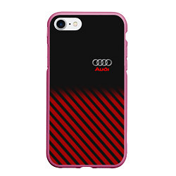 Чехол iPhone 7/8 матовый Audi: Red Lines
