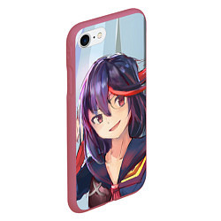 Чехол iPhone 7/8 матовый Ryuko Matoi, цвет: 3D-малиновый — фото 2