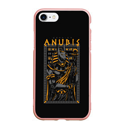 Чехол iPhone 7/8 матовый Anubis, цвет: 3D-светло-розовый