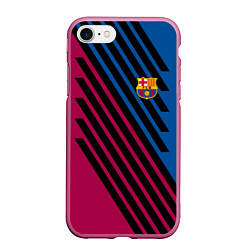 Чехол iPhone 7/8 матовый FCB, цвет: 3D-малиновый