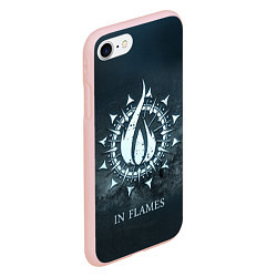 Чехол iPhone 7/8 матовый In Flames: Cold Fire, цвет: 3D-светло-розовый — фото 2