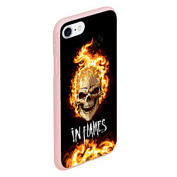 Чехол iPhone 7/8 матовый In Flames, цвет: 3D-светло-розовый — фото 2