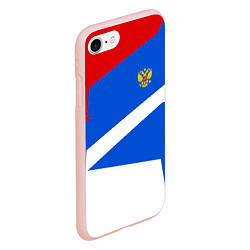 Чехол iPhone 7/8 матовый Russia: Light Sport, цвет: 3D-светло-розовый — фото 2