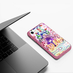Чехол iPhone 7/8 матовый No Game No Life 9, цвет: 3D-малиновый — фото 2