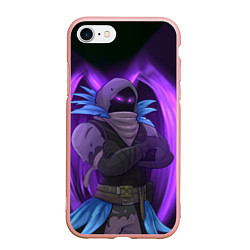 Чехол iPhone 7/8 матовый Violet Raven, цвет: 3D-светло-розовый