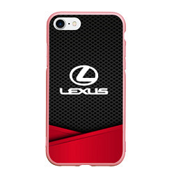 Чехол iPhone 7/8 матовый Lexus: Grey Carbon, цвет: 3D-баблгам