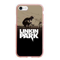 Чехол iPhone 7/8 матовый Linkin Park: Meteora, цвет: 3D-светло-розовый