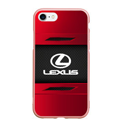Чехол iPhone 7/8 матовый Lexus Sport, цвет: 3D-светло-розовый