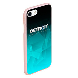 Чехол iPhone 7/8 матовый Detroit: Become Human, цвет: 3D-светло-розовый — фото 2