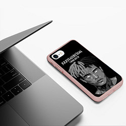Чехол iPhone 7/8 матовый XXXTentacion: 1998-2018, цвет: 3D-светло-розовый — фото 2