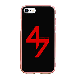 Чехол iPhone 7/8 матовый Hitman: Agent 47, цвет: 3D-светло-розовый