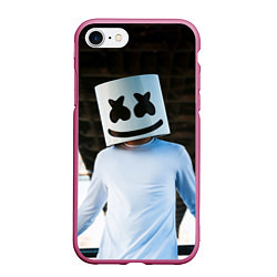Чехол iPhone 7/8 матовый Marshmallow Electronic, цвет: 3D-малиновый