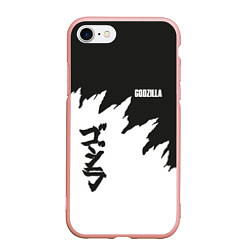 Чехол iPhone 7/8 матовый Godzilla: Light Style, цвет: 3D-светло-розовый