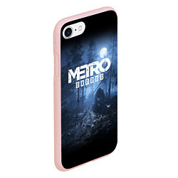 Чехол iPhone 7/8 матовый Metro Exodus: Dark Moon, цвет: 3D-светло-розовый — фото 2