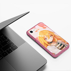 Чехол iPhone 7/8 матовый Satsuriku no Tenshi, цвет: 3D-малиновый — фото 2