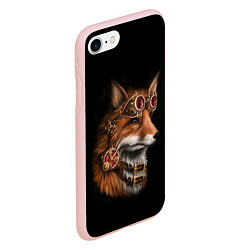 Чехол iPhone 7/8 матовый Королевский лис, цвет: 3D-светло-розовый — фото 2