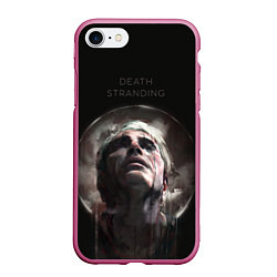 Чехол iPhone 7/8 матовый Death Stranding: Mads Mikkelsen, цвет: 3D-малиновый