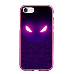 Чехол iPhone 7/8 матовый Fortnite: Raven Eyes, цвет: 3D-малиновый