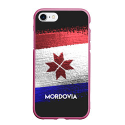 Чехол iPhone 7/8 матовый Mordovia Style, цвет: 3D-малиновый