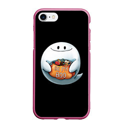 Чехол iPhone 7/8 матовый Be my Boo, цвет: 3D-малиновый