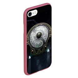 Чехол iPhone 7/8 матовый Silver Aegis, цвет: 3D-малиновый — фото 2