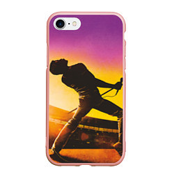 Чехол iPhone 7/8 матовый Bohemian Rhapsody, цвет: 3D-светло-розовый
