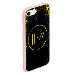 Чехол iPhone 7/8 матовый 21 Pilots: Yellow & Black, цвет: 3D-светло-розовый — фото 2