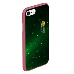 Чехол iPhone 7/8 матовый GWENT Logo, цвет: 3D-малиновый — фото 2