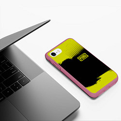Чехол iPhone 7/8 матовый PUBG: New Mode, цвет: 3D-малиновый — фото 2