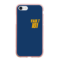 Чехол iPhone 7/8 матовый VAULT 101, цвет: 3D-светло-розовый