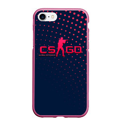 Чехол iPhone 7/8 матовый CS:GO Pink Dotted