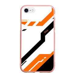 Чехол iPhone 7/8 матовый CS:GO Asiimov Light, цвет: 3D-светло-розовый