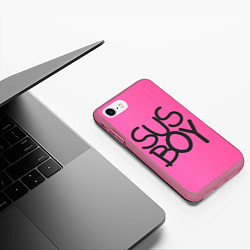 Чехол iPhone 7/8 матовый Susboy, цвет: 3D-малиновый — фото 2