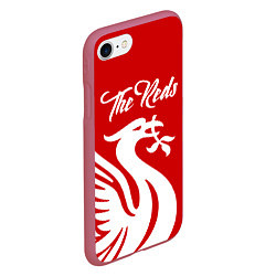 Чехол iPhone 7/8 матовый The Reds, цвет: 3D-малиновый — фото 2