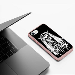 Чехол iPhone 7/8 матовый Ghostemane: Devil, цвет: 3D-светло-розовый — фото 2