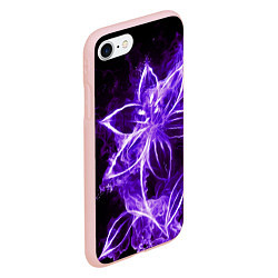 Чехол iPhone 7/8 матовый Цветок Тьмы, цвет: 3D-светло-розовый — фото 2