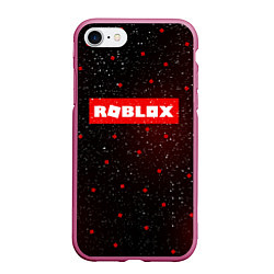 Чехол iPhone 7/8 матовый ROBLOX, цвет: 3D-малиновый