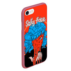 Чехол iPhone 7/8 матовый Sally Face: Bloody Horror, цвет: 3D-малиновый — фото 2