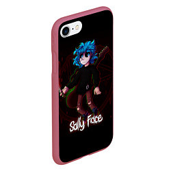 Чехол iPhone 7/8 матовый Sally Face: Fly, цвет: 3D-малиновый — фото 2