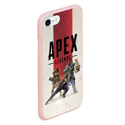 Чехол iPhone 7/8 матовый Apex Legends, цвет: 3D-светло-розовый — фото 2